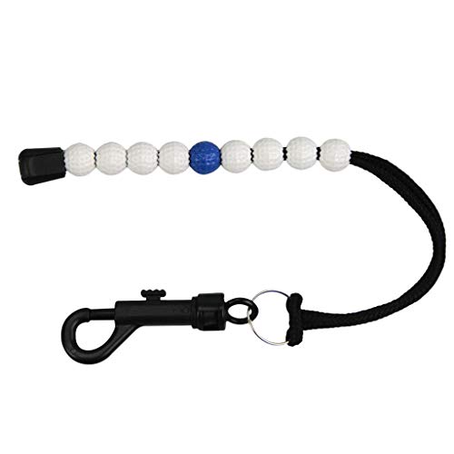 perfeclan Cuentas de Pulsera de Puntuación de Contador de Golpes de Golf Duraderas para Palos de Golf Blanco Y Azul/Morado - Azul, Tal como se Describe