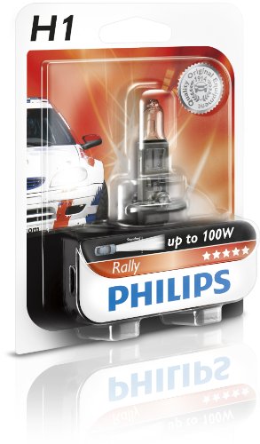 Philips 12454RAB1 Rally - Bombilla para faros delanteros (H1, 1 unidad)