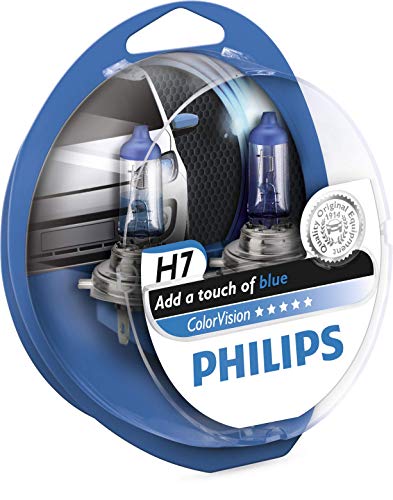 Philips Automotive Lighting 12972CVPBS2 ColorVision H7 36810928 2 Lámparas para Faro, Color Azul