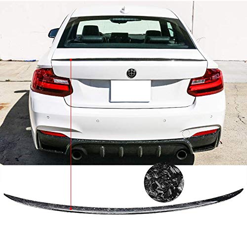 QCYP Spoiler Trasero del Coche Adecuado para BMW F87 M2 F22 Cupé 220i 228i 230i M235i M240i 2014-2021 Fibra de Carbono CF para Maletero Trasero Alerón Trasero de Coche