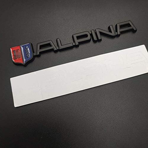 QWERD - Emblema 3D para rejilla delantera de coche para BMW ALPINA Logo E46 E39 E90 E60 E36 F30 X1