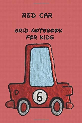 Red Car Grid Notebook: For Kids