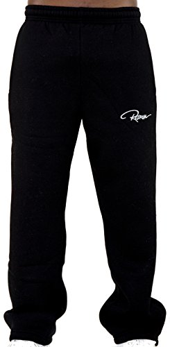 REDRUM - Pantalones de chándal estilo informal, color negro, antracita, gris, hasta la talla 6XL Negro XXXL