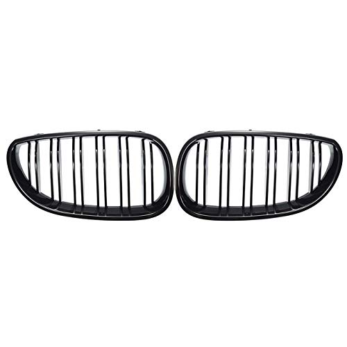 Riñón Brillante Negro Mate M-Color Del Frente Del Coche Que Compite Con Rejillas En Forma Fit For BMW E60 E61 M5 525i / 528i // 530i / 535xi / 545i / 550i Sedan 2003-2010 rejilla delantera de repuesto