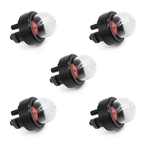 Robell 5 Pcs Imprimación Bombilla, Snap-In Carburador Cebador Bulbo, Bomba del bulbo de combustible para Stihl Ryobi Husqvarna