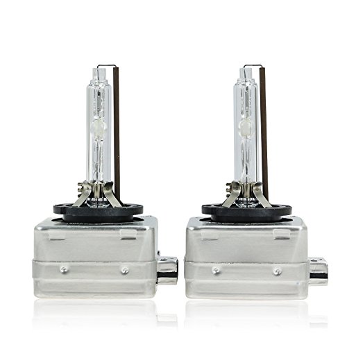 Sipobuy D1S D1R D1C 35W 6000K Lámpara de Xenón de Faros Bombilla HID Xenon luz luces de Coche Coches Blanco AC 12V, (Pack of 2)