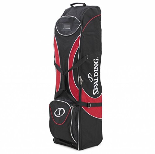 Spalding Unisex travelcover, Negro/Rojo