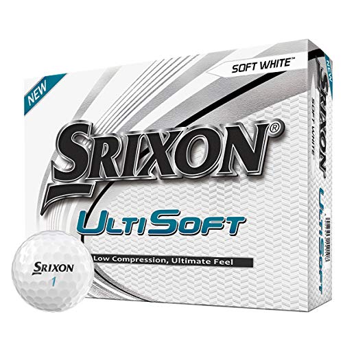 Srixon New Ultisoft 3 (12) Bolas De Golf, Unisex Adulto, Blanco, Docena.