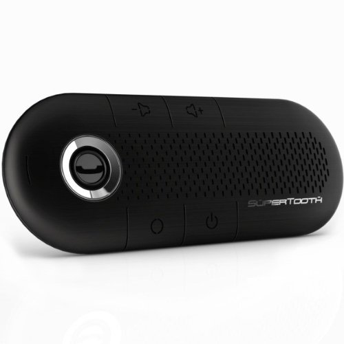 Supertooth Crystal - Manos libres Bluetooth para móvil, negro