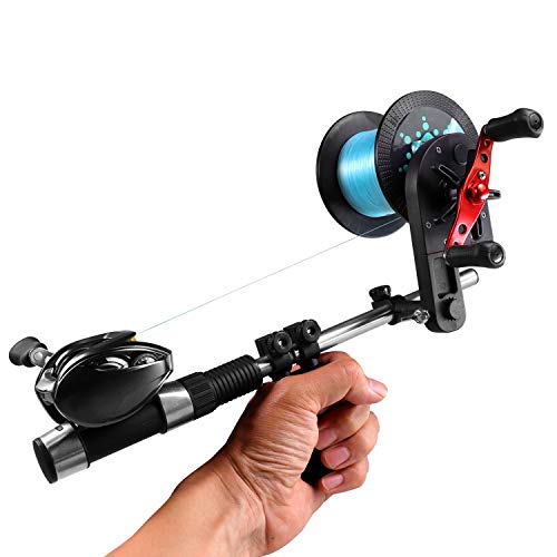 THKFISH Máquina para Bobinadora de Línea de Pesca, Carrete de Pesca de la Máquina para Enrollado la ínea de Pesca, Bobinar Carretes de Pesca (Negro)