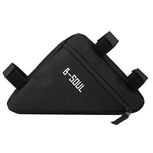 Triángulo de bicicleta Bolsa impermeable MTB Mountain Road Bicicleta Marco de bicicleta Bolsa de tubo frontal Oxford Quick Release Bicicleta delantera Triciclo Bike Top Tube Triangle Bag(Black&Blue)