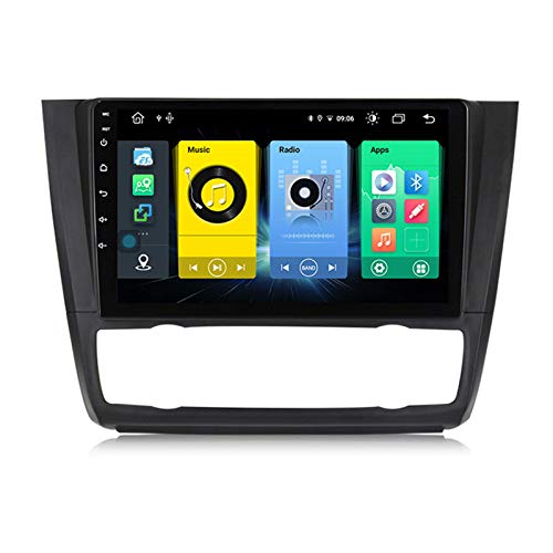 Unidad principal estéreo para coche Android 10.0 compatible con BMW Serie 1 E82 E87 2008-2012 Navegación GPS Pantalla táctil de 9 pulgadas Reproductor multimedia MP5 Receptor de video y radio con 4G