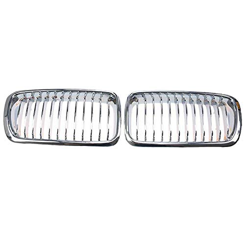 WBBNB Parrilla Frontal, Rejilla Frontal del Riñón del Frente De Cromo para BMW 7-Series E38 730IL / 735I / 725TDS / 728I / 750I Limousine 1994-2001