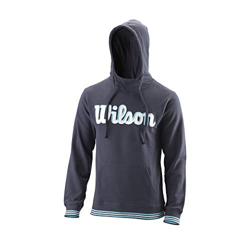 Wilson Hombre Sudadera con Capucha, CHI Script PO Hoody, Algodón, Azul grisáceo (Outer Space), Talla XXL, WRA791102XX