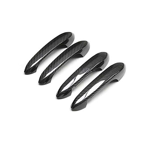 WOLDce Cubierta de manija de Puerta Exterior automática de Fibra de Carbono Real, Apta para BMW 5 Series G30 G38 530d 520d M550d 530i 525i 540i M 2018 2019 2020