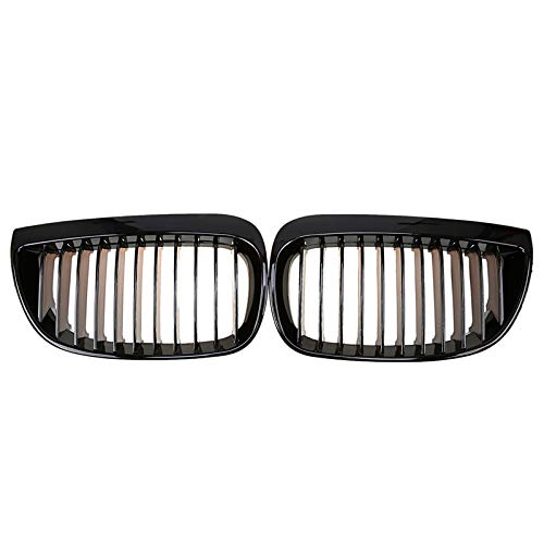 WYYYFA Rejilla Frontal para BMW Serie 1 E87 118d / 118i / 120d 5 Puertas 2007-2011 Facelift, Parrillas para automóviles Vent Gloss Black Front Wide Kidney Grille Grill