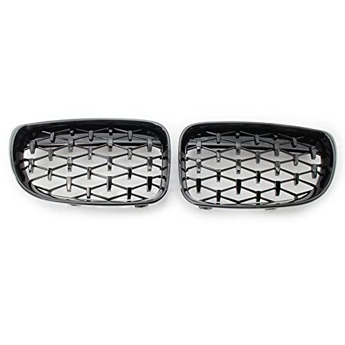 WYYYFA Rejilla Frontal Parrilla de Carreras de Parrilla Delantera de riñón, para BMW Serie 1 E81 E87 E82 E88 118i 120i 125i 2007-2012