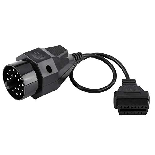 Ymiko Adaptador convertidor OBD de 20 Pines a 16 Pines Conector Adaptador OBD2 Conector de Cable de escáner para BM-W E36 E38 E39 E46 E53 X5 Z3