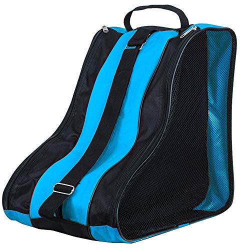 YOFASEN Bolsa para Patines Unisex - Patines de Hielo Ice Skate Bag Mochila Patines en Linea Adulto Niños Azul