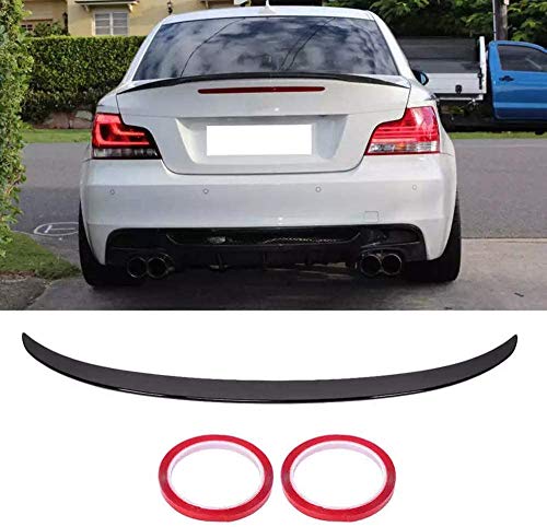 ZQADTU Alerón de Tapa de Maletero Negro Brillante para M Performance Art Apto para BMW 1 Series E82 Coupe E88 2007-2013 Accesorios