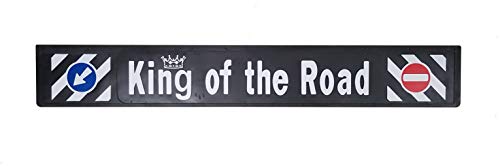 1 faldón trasero largo de goma dura King of the Road de goma, guardabarros para camión, remolque, 240 x 35 cm