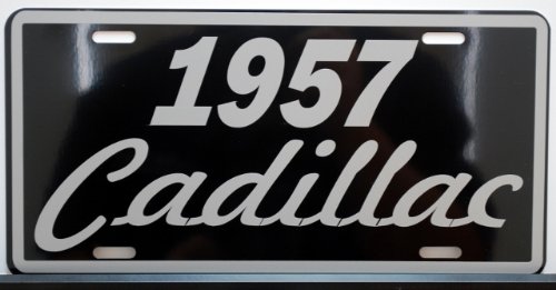 1957 57 PLACA CADILLAC METAL