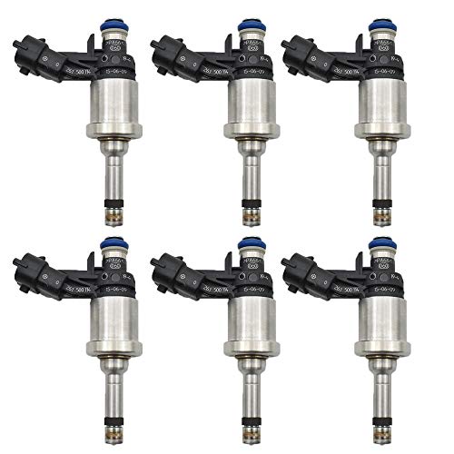 6pcs 12611545 Inyector de combustible para GMC Acadia/para Cadillac CTS STS/para Chevrolet Camaro Traverse 12638530 12632255 0261500056