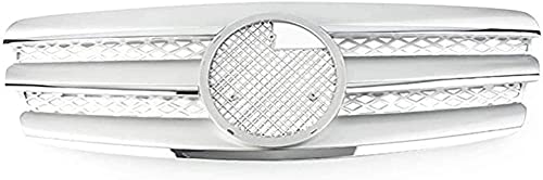 ABS Parrilla del Radiador del Parachoques Delantero para Mercedes Benz E-Class W211 E320 E350 E500 2002-2006,Grill De Entrada De Aire Delantera,Modificación de Coche Accesorios de Decoracion