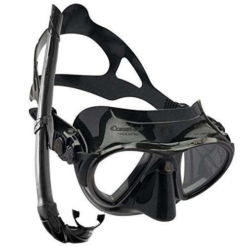 Action Sport abenteuertauchen Cressi Nano Black Apnoe Masque de plongée avec tuba Apnea Corsica Flex