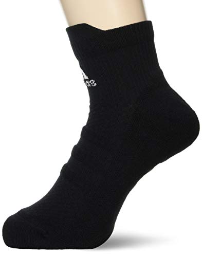 adidas Ask Ankle LC Calcetines, Unisex Adulto, Black/White/Black, XL