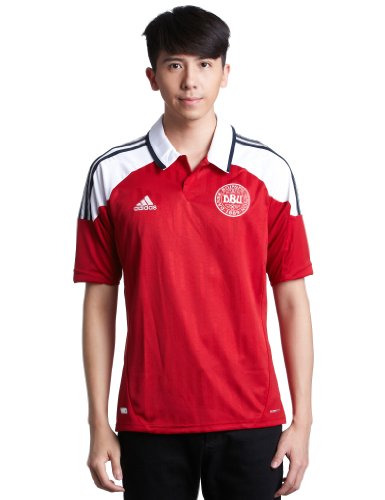 adidas - Camiseta de fútbol Sala para Hombre, tamaño L, Color Power Rojo f05 / Blanco