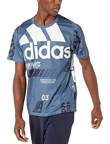 adidas - Camiseta de Manga Corta para Hombre, Hombre, Manga Corta, F1953MTR306, Tinta de Leyenda, M