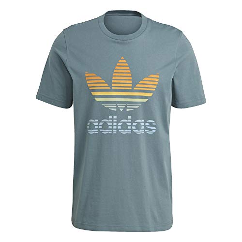 adidas Camiseta Trefoil Ombré verde esmeralda M