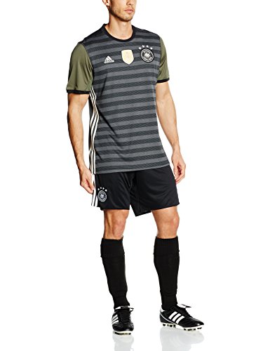 adidas DFB A JSY Camiseta 2ª Equipación - Línea Selección Alemana de Fútbol, Hombre, Gris (Brgros/Casbla/Verbas), S