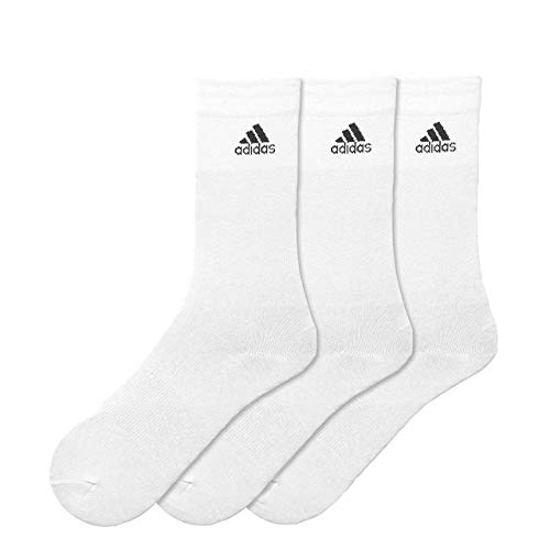 adidas per Crew T 3Pp Calcetines, Hombre, Blanco/Negro, 31/34