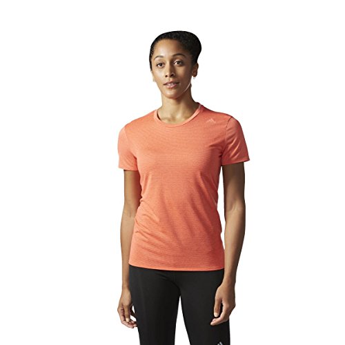 adidas SN SS tee W Camiseta de Manga Corta, Mujer, Naranja (Corsen), M