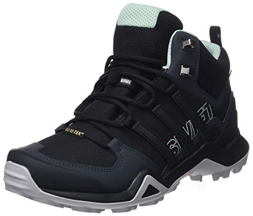 Adidas Terrex Swift R2 Mid, Zapatillas de Marcha Nórdica Mujer, Negro (Core Black/Core Black/Ash Green 0), 38 EU