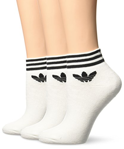 adidas Trefoil Ankle - Calcetines para hombre, color blanco, talla 39-42