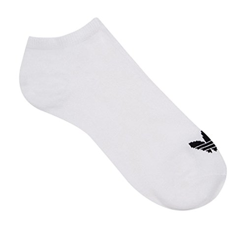 adidas Trefoil Liner, Calcetines Unisex Adulto, Blanco (White/White/Black), 39/42, (Pack de 3)