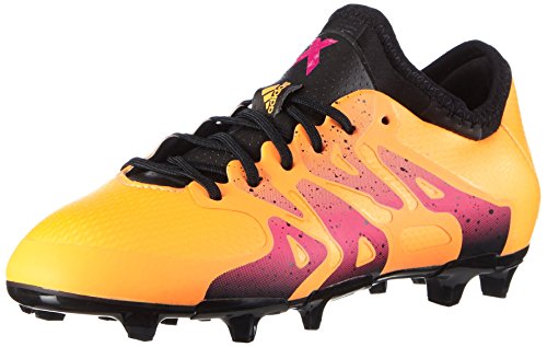 adidas X 15.1 FG/AG, Botas de fútbol Unisex Adulto, Amarillo (Solar Gold/Black/Shock Pink Gold/Black/Pink), 38 2/3 EU