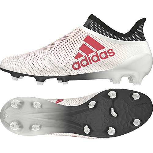 Adidas X 17+ FG, Botas de fútbol Hombre, Blanco (White/Real Coral/Core Black White/Coral/Blk), 48 2/3 EU