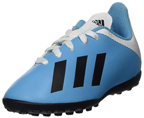 adidas X 19.4 TF J, Botas de Fútbol Unisex Niño, Multicolor (Bright Cyan/Core Black/Shock Pink 000), 36 EU