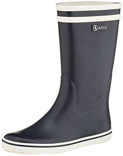 Aigle Malouine BT, Botas de Agua Mujer, Azul Marino/Blanco, 37 EU