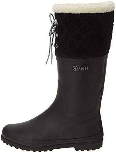 Aigle Polka Giboulee, Botas de Agua Mujer, Negro (New Black), 40 EU