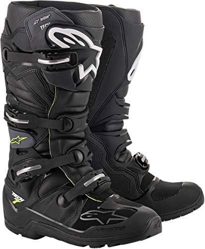 Alpinestars Tech 7 Enduro Drystar - Botas de motocross para hombre, negro (Negro / Gris), 49.5 EU