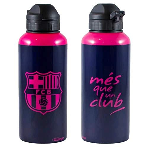 Alusport Bottles FCB Away Modelo II Botella Deportiva de Aluminio, Hombre, Morado y rosa, 0.4 l