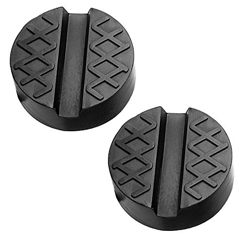 Amaoma Universal Jack Pad Pads Rubber Jack Bloque de goma Jack Crest para Trolley Jack y Plataforma de Elevación-2 Piezas