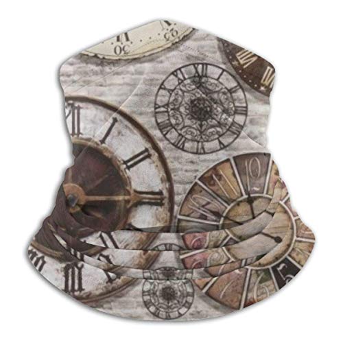 Artículos antiguos de época Relojes Steampunk Para mujer Diadema para hombre Bufanda Cuello Polaina Bufanda facial Bandana Silenciador Banda para el sudor Calentador de cuello de esquí