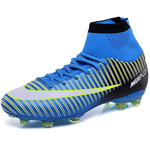 BOLOG Zapatos de Fútbol Hombre Spike Aire Libre Profesionales Atletismo Training Botas de Fútbol Ligero Tacos Futbol Zapatos de Deporte