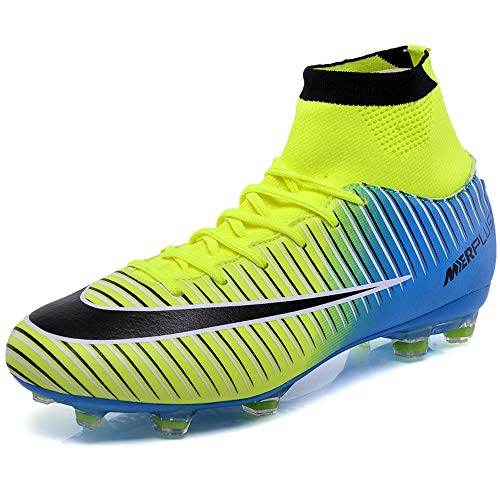 BOLOG Zapatos de Fútbol Hombre Spike Aire Libre Profesionales Atletismo Training Botas de Fútbol Ligero Tacos Futbol Zapatos de Deporte